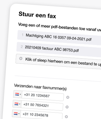 Online faxen ontvangen en versturen