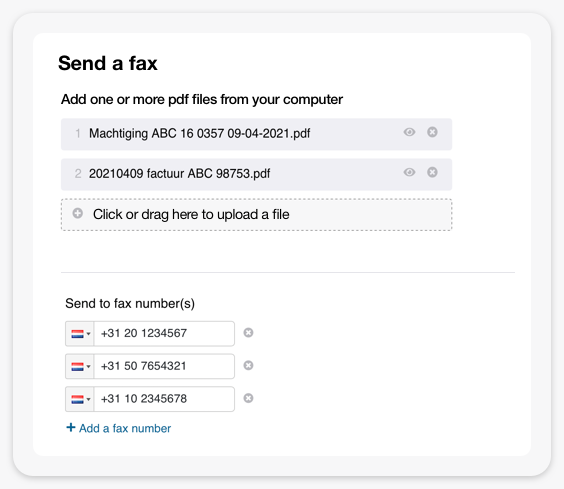 send and receive fax online