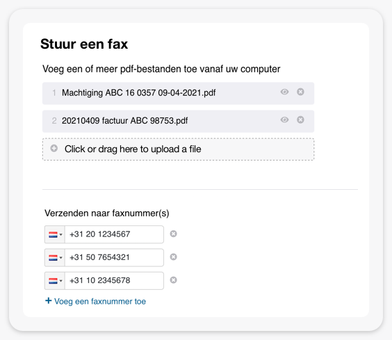 Online faxen versturen en ontvangen